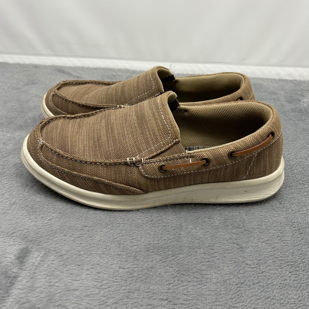 Sonoma Goods for Life Mens Tan Textile Slip On Boat Shoe Loafers Size 8 Med